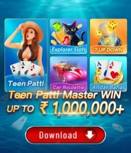 Teen Patti Master interface gameplay screen showcasing multi-layered free play options.